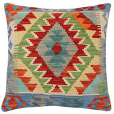 Boho Chic Odon Turkish Hand-Woven Kilim Pillow