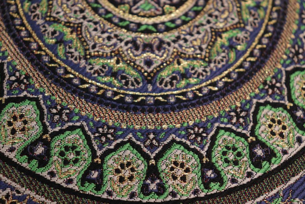 handmade Geometric Pillow Blue Green Handmade RECTANGLE throw pillow 2 x 2