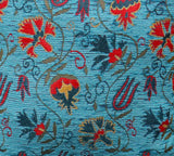 handmade Geometric Pillow Blue Red Handmade RECTANGLE throw pillow 2 x 2