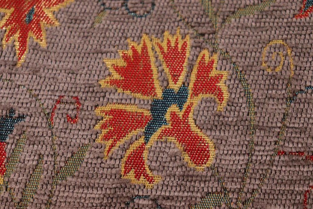 handmade Geometric Pillow Grey Rust Handmade RECTANGLE throw pillow 2 x 2