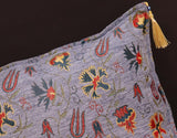 handmade Geometric Pillow Lavender Rust Handmade RECTANGLE throw pillow 2 x 2