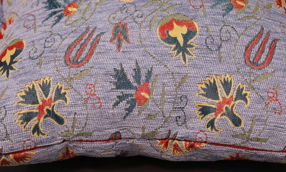 handmade Geometric Pillow Lavender Rust Handmade RECTANGLE throw pillow 2 x 2