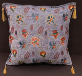 handmade Geometric Pillow Lavender Rust Handmade RECTANGLE throw pillow 2 x 2