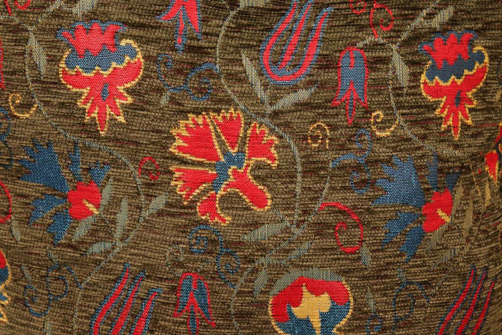 handmade Geometric Pillow Green Red Handmade RECTANGLE throw pillow 2 x 2