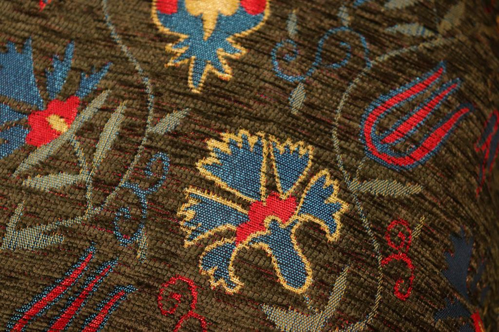 handmade Geometric Pillow Green Red Handmade RECTANGLE throw pillow 2 x 2