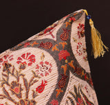 handmade Geometric Pillow Ivory Red Handmade RECTANGLE throw pillow 2 x 2