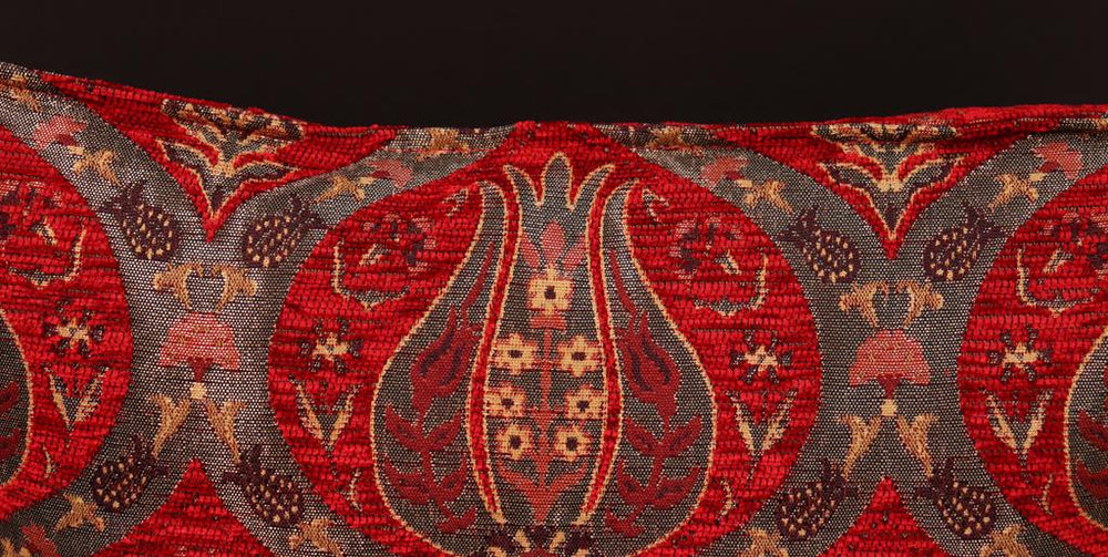 handmade Geometric Pillow Red Gold Handmade RECTANGLE throw pillow 2 x 2