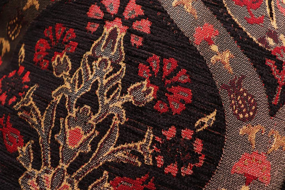 handmade Geometric Pillow Black Red Handmade RECTANGLE throw pillow 2 x 2