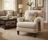 Endine Pansy Velvet Turkish Pillow