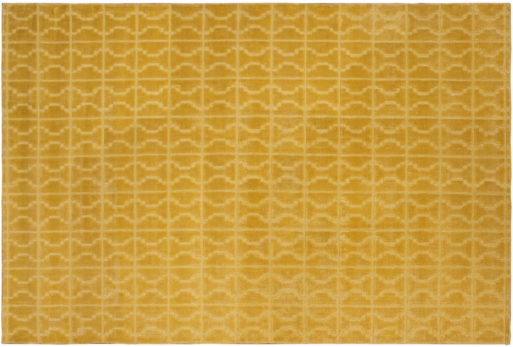 V902, 5 2"x 711",Modern ,5x8,Gold,GOLD,Hand-loomed ,India ,Bamboo Silk,Rectangle ,652671185434