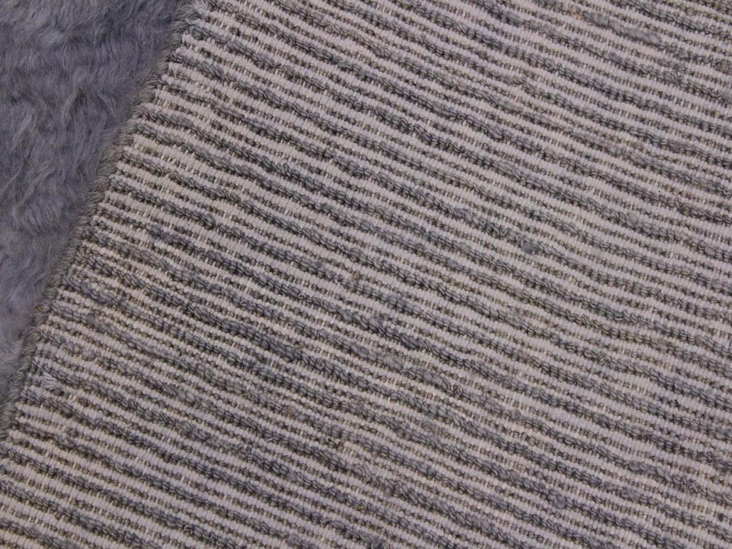 handmade Modern Moroccan Gray Black Hand Knotted RECTANGLE 100% WOOL area rug 8x11