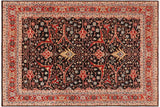 handmade Transitional Kafkaz Chobi Ziegler Black Blue Hand Knotted RECTANGLE 100% WOOL area rug 10 x 14