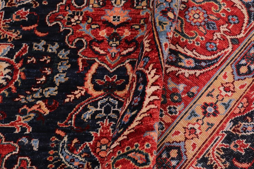handmade Transitional Kafkaz Chobi Ziegler Blue Red Hand Knotted RECTANGLE 100% WOOL area rug 8 x 10
