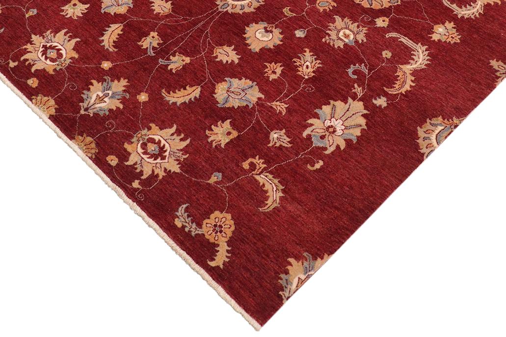 handmade Traditional Kafkaz Chobi Ziegler Red Beige Hand Knotted RECTANGLE 100% WOOL area rug 8 x 10
