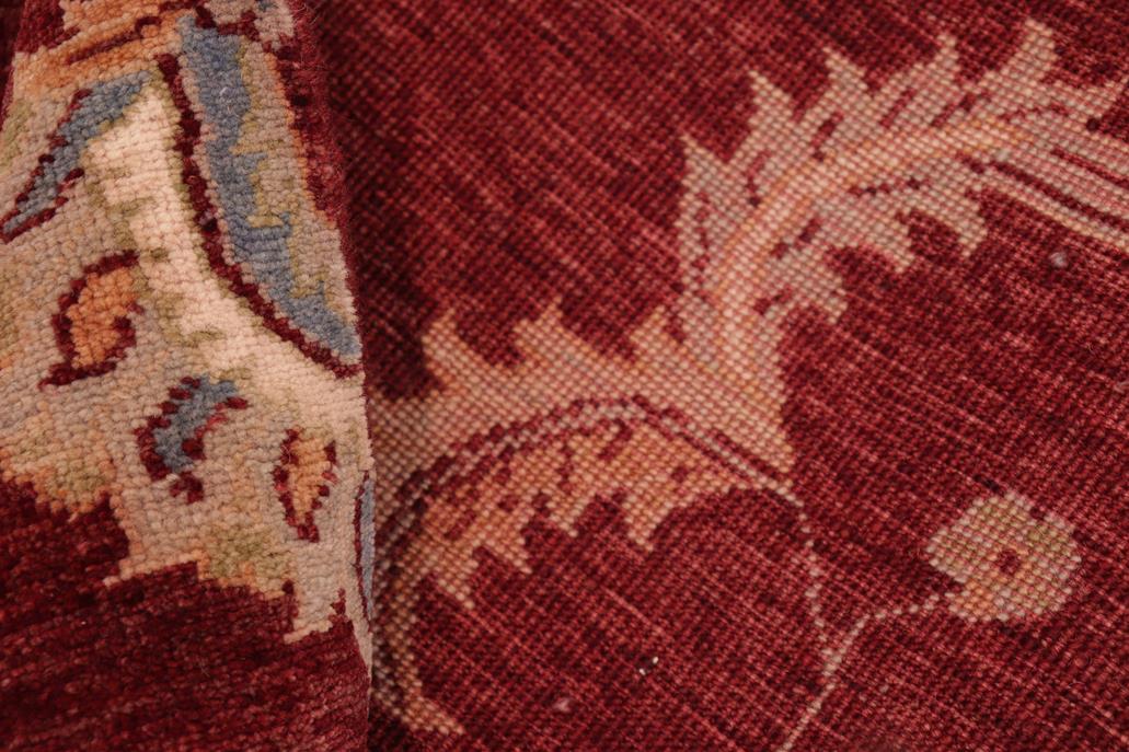 handmade Traditional Kafkaz Chobi Ziegler Red Beige Hand Knotted RECTANGLE 100% WOOL area rug 8 x 10