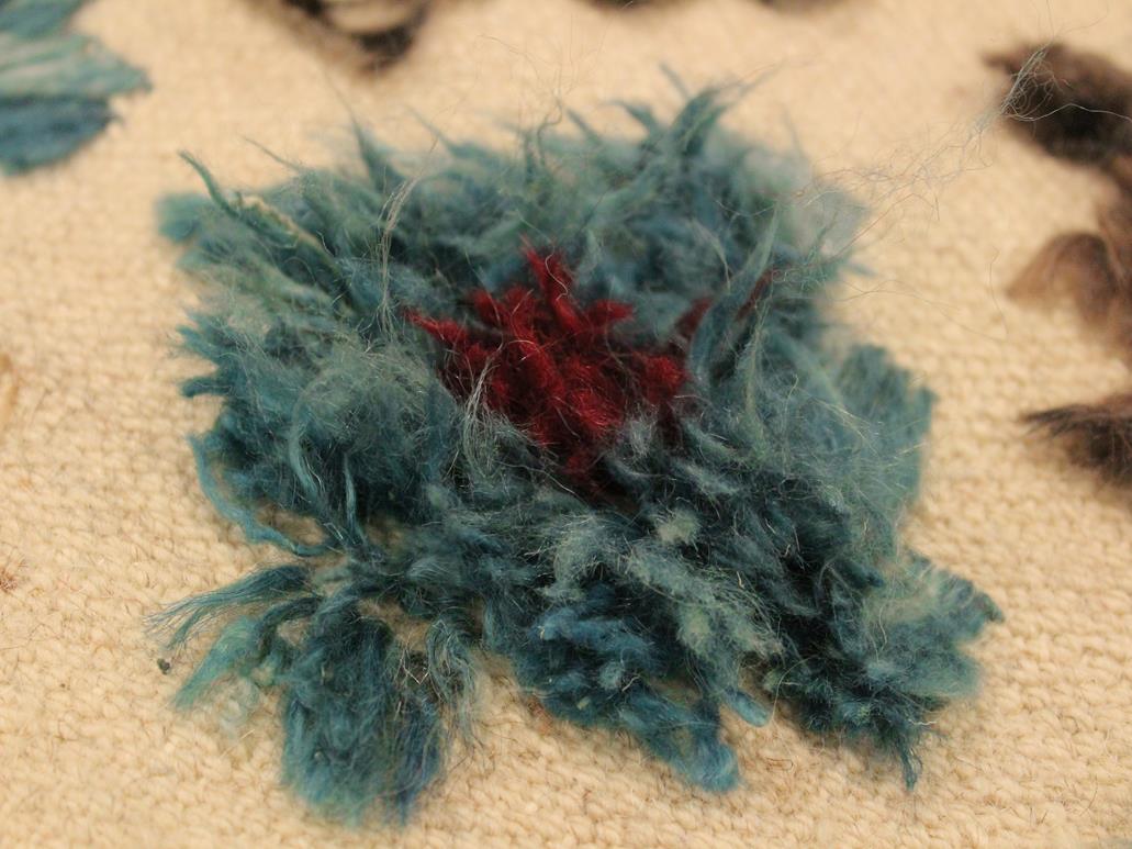 handmade Modern Moroccan Hi Beige Blue Hand Knotted RECTANGLE 100% WOOL area rug 9x12