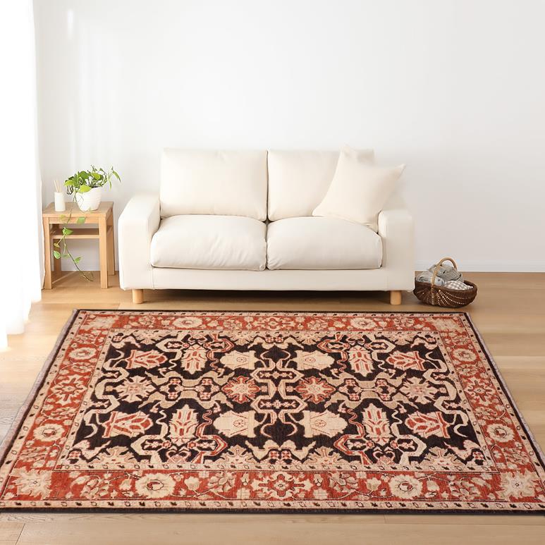 handmade Traditional Kafkaz Chobi Ziegler Black Rust Hand Knotted RECTANGLE 100% WOOL area rug 5 x 6