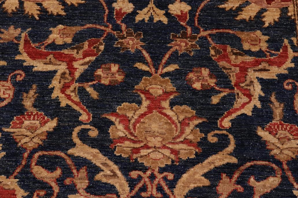 handmade Traditional Kafkaz Chobi Ziegler Drk. Blue Copper Hand Knotted RECTANGLE 100% WOOL area rug 10 x 11