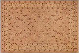handmade Traditional Kafkaz Chobi Ziegler Khaki Lt. Gold Hand Knotted RECTANGLE 100% WOOL area rug 9 x 12