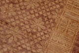 handmade Transitional Kafkaz Chobi Ziegler Brown Tan Hand Knotted RECTANGLE 100% WOOL area rug 8 x 12