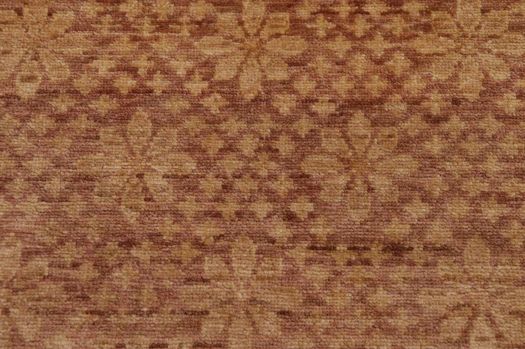 handmade Transitional Kafkaz Chobi Ziegler Brown Tan Hand Knotted RECTANGLE 100% WOOL area rug 8 x 12