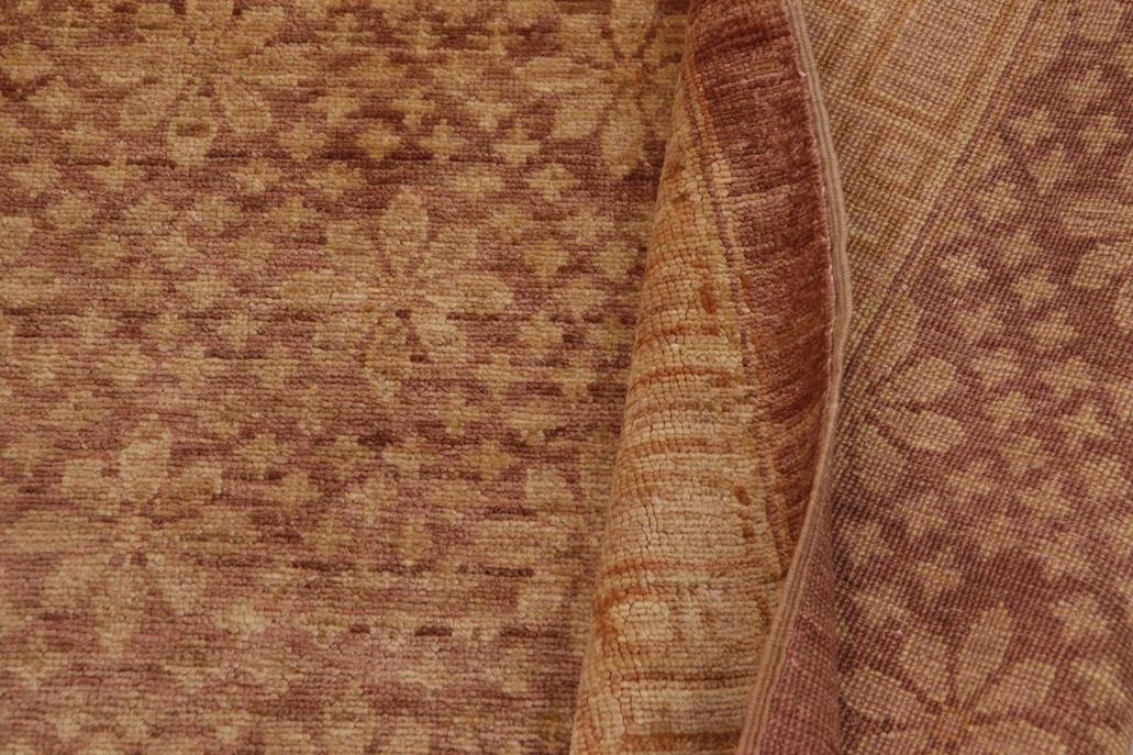 handmade Transitional Kafkaz Chobi Ziegler Brown Tan Hand Knotted RECTANGLE 100% WOOL area rug 8 x 12