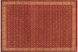 Classic Ziegler Amelia Red Tan Hand-Knotted Wool Rug - 8'8'' x 11'8''