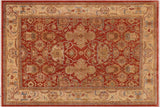 handmade Traditional Kafkaz Chobi Ziegler Rust Beige Hand Knotted RECTANGLE 100% WOOL area rug 9 x 11