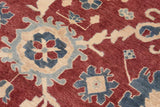 handmade Traditional Kafkaz Chobi Ziegler Red Blue Hand Knotted RECTANGLE 100% WOOL area rug 10 x 15
