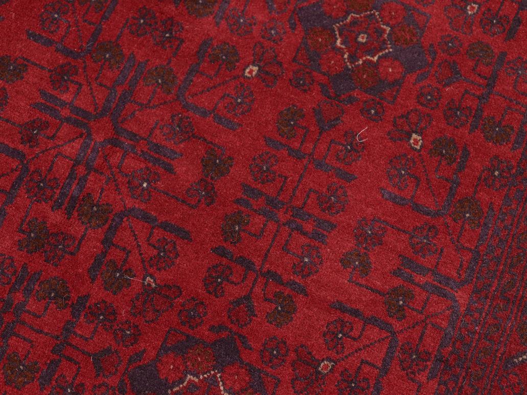 handmade Tribal Biljik Khal Muhammadi Red Blue Hand Knotted RECTANGLE 100% WOOL area rug 5x7