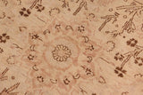 handmade Transitional Kafkaz Chobi Ziegler Tan Brown Hand Knotted RECTANGLE 100% WOOL area rug 10 x 13