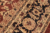 handmade Traditional Kafkaz Chobi Ziegler Brown Blue Hand Knotted RECTANGLE 100% WOOL area rug 10 x 14