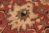 handmade Traditional Kafkaz Chobi Ziegler Rust Blue Hand Knotted RECTANGLE 100% WOOL area rug 10 x 14