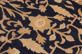 handmade Traditional Kafkaz Chobi Ziegler Blue Gold Hand Knotted RECTANGLE 100% WOOL area rug 10 x 14
