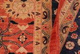 handmade Transitional Kafkaz Chobi Ziegler Red Blue Hand Knotted RECTANGLE 100% WOOL area rug 10 x 13
