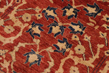 handmade Transitional Kafkaz Chobi Ziegler Red Blue Hand Knotted RECTANGLE 100% WOOL area rug 10 x 14