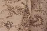 handmade Traditional Kafkaz Chobi Ziegler Ivory Tan Hand Knotted RECTANGLE 100% WOOL area rug 10 x 14