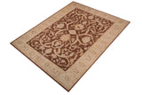 handmade Traditional Kafkaz Chobi Ziegler Dark Brwon Tan Hand Knotted RECTANGLE 100% WOOL area rug 10 x 15