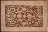 handmade Traditional Kafkaz Chobi Ziegler Dark Brwon Tan Hand Knotted RECTANGLE 100% WOOL area rug 10 x 15