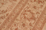 handmade Traditional Kafkaz Chobi Ziegler Beige Brown Hand Knotted RECTANGLE 100% WOOL area rug 10 x 14