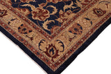 handmade Traditional Kafkaz Chobi Ziegler Blue Tan Hand Knotted RECTANGLE 100% WOOL area rug 10 x 14