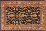 handmade Traditional Kafkaz Chobi Ziegler Blue Brown Hand Knotted RECTANGLE 100% WOOL area rug 10 x 14