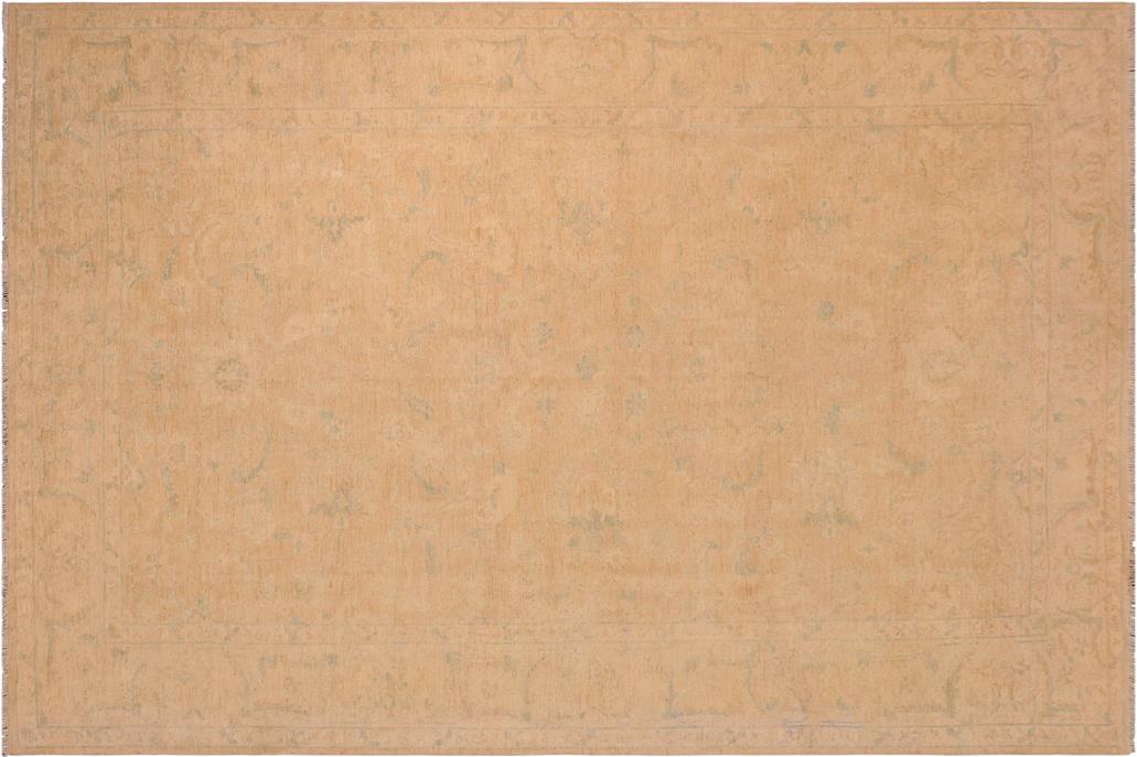 handmade Transitional Kafkaz Chobi Ziegler Tan Beige Hand Knotted RECTANGLE 100% WOOL area rug 10 x 14