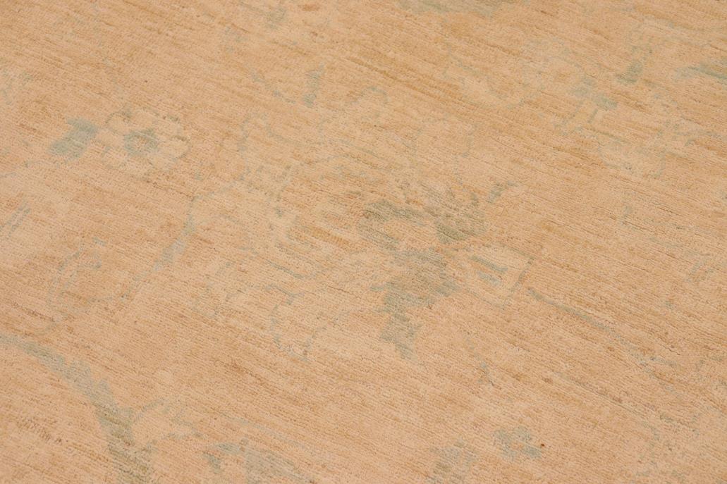 handmade Transitional Kafkaz Chobi Ziegler Tan Beige Hand Knotted RECTANGLE 100% WOOL area rug 10 x 14
