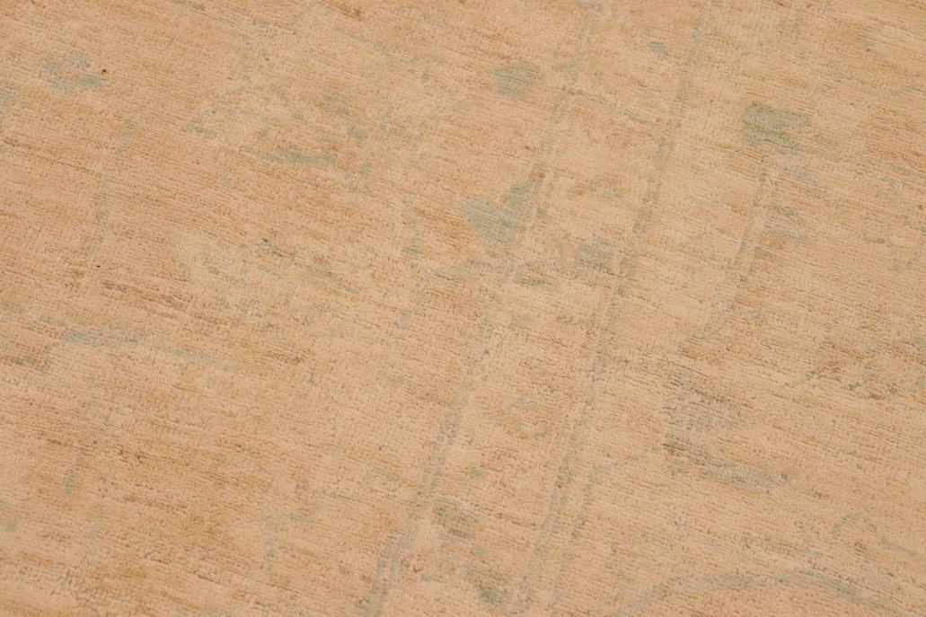 handmade Transitional Kafkaz Chobi Ziegler Tan Beige Hand Knotted RECTANGLE 100% WOOL area rug 10 x 14
