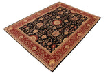 handmade Traditional Kafkaz Chobi Ziegler Black Red Hand Knotted RECTANGLE 100% WOOL area rug 10 x 14