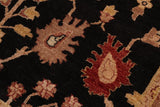 handmade Traditional Kafkaz Chobi Ziegler Black Red Hand Knotted RECTANGLE 100% WOOL area rug 10 x 14