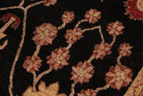 handmade Traditional Kafkaz Chobi Ziegler Black Red Hand Knotted RECTANGLE 100% WOOL area rug 10 x 14