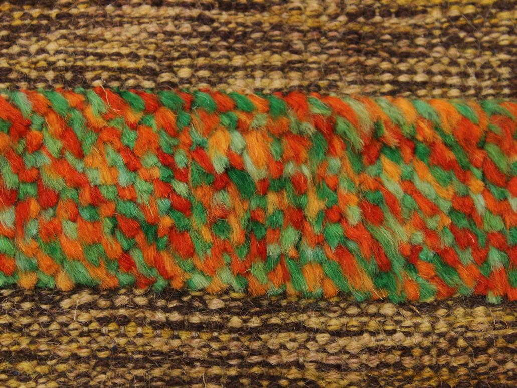 handmade Modern Moroccan Hi Brown Gold Hand-Woven RECTANGLE 100% WOOL area rug 8x10