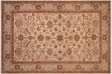 handmade Traditional Kafkaz Chobi Ziegler Tan Lt. Tan Hand Knotted RECTANGLE 100% WOOL area rug 10 x 13